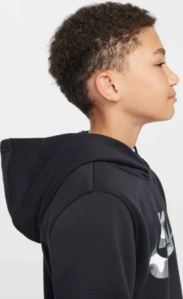 Спортивний костюм підлітковий Nike SPORTSWEAR CLUB FLEECE чорно-сірий камуфляж FZ5489-010__FZ5491-084