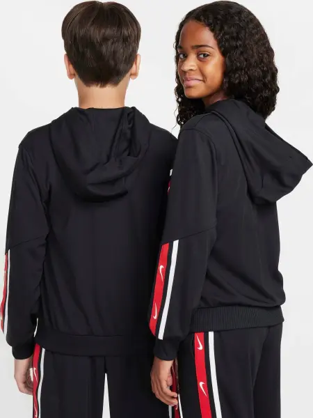 Спортивний костюм підлітковий Nike SPORTSWEAR CLUB чорно-червоно-білий FZ4906-010__FZ4911-010