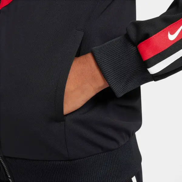 Спортивний костюм підлітковий Nike SPORTSWEAR CLUB чорно-червоно-білий FZ4906-010__FZ4911-010