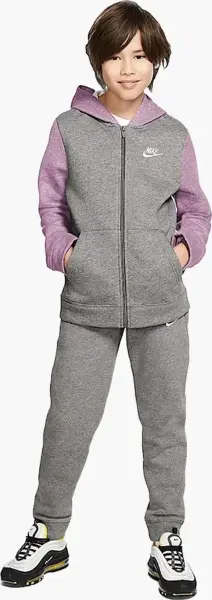 Спортивный костюм подростковый Nike SPORTSWEAR серо-светло-розовый BV3634-093