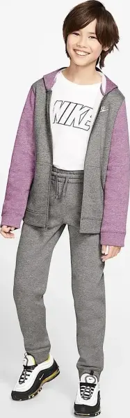 Спортивный костюм подростковый Nike SPORTSWEAR серо-светло-розовый BV3634-093