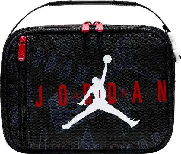 Термосумка для їжі Nike JORDAN FUEL PACK LUNCH BAG 3L ​​чорно-темно-сіро-червона 9A0542-KR5