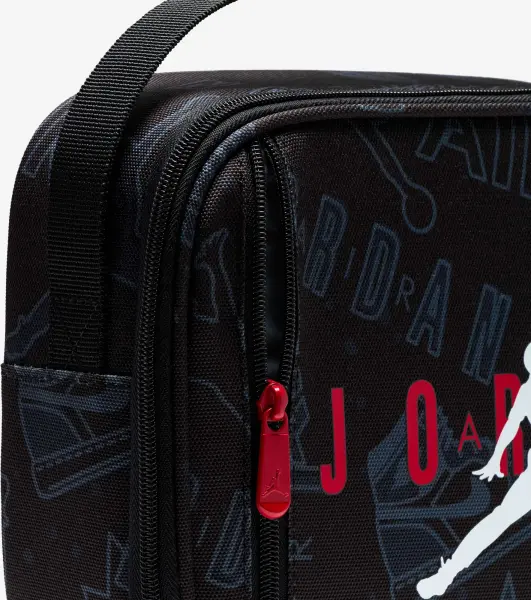 Термосумка для їжі Nike JORDAN FUEL PACK LUNCH BAG 3L ​​чорно-темно-сіро-червона 9A0542-KR5
