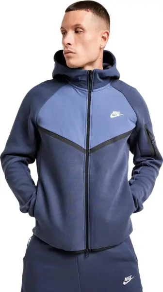 Толстовка Nike TECH FULL-ZIP FLEECE WINDRUNNER темно-синьо-синя IH4302-437