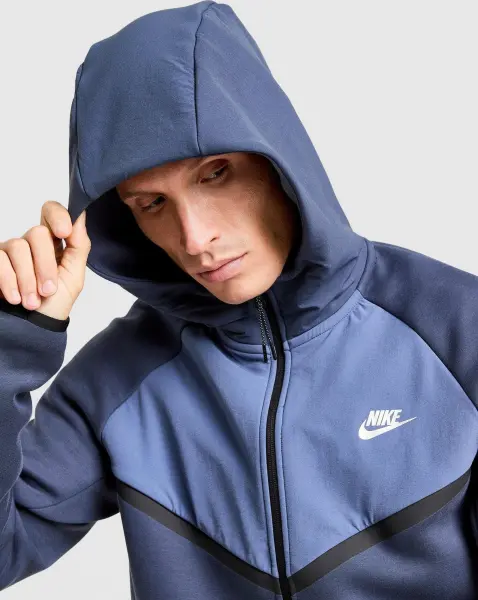 Толстовка Nike TECH FULL-ZIP FLEECE WINDRUNNER темно-синьо-синя IH4302-437