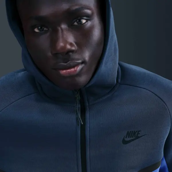 Толстовка Nike TECH FULL-ZIP WINDRUNNER HOODIE темно-бирюзово-синяя HV0949-438