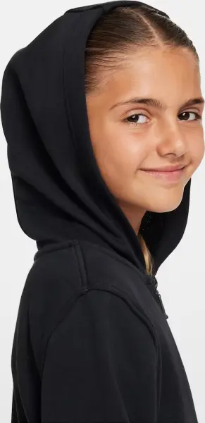 Толстовка подростковая Nike CLUB FLEECE FRENCH TERRY черная FD3017-010