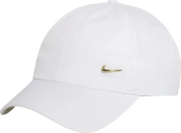Бейсболка підліткова Nike DRI-FIT CLUB UNSTRUCTURED METAL SWOOSH біло-золота FB5064-101