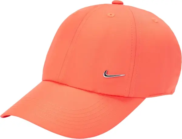 Бейсболка подростковая Nike DRI-FIT CLUB UNSTRUCTURED METAL SWOOSH оранжевая FB5064-842