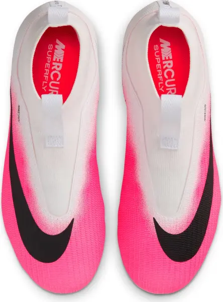 Бутсы детские Nike JR SUPERFLY 11 ACADEMY FG/MG бело-розовые IO8229-900