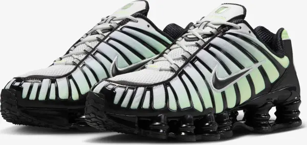 Кросівки Nike SHOX TL салатово-біло-чорні AV3595-300