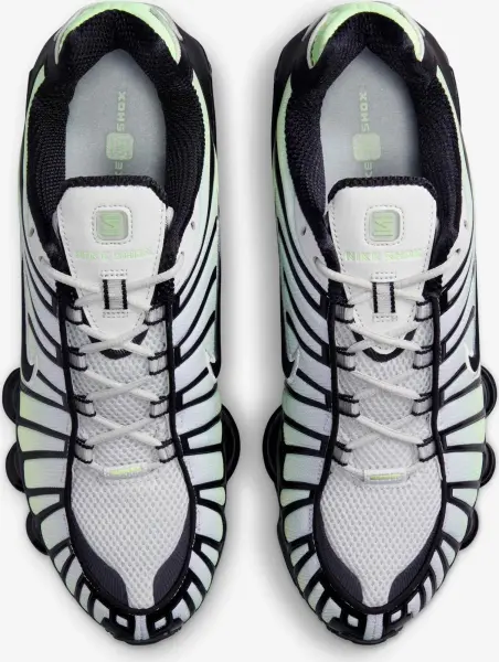 Кросівки Nike SHOX TL салатово-біло-чорні AV3595-300