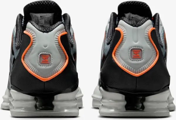 Кроссовки Nike SHOX TL серо-черно-оранжевые AV3595-011