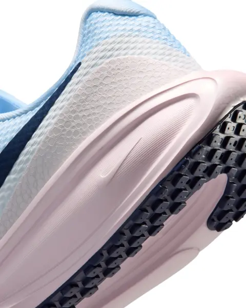 Кросівки бігові жіночі Nike REVOLUTION 8 блакитно-біло-світло-рожеві HJ8485-400