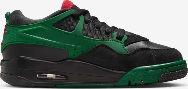 Кроссовки подростковые Nike AIR JORDAN 4 RM (GS) черно-зелено-красные FQ7938-003