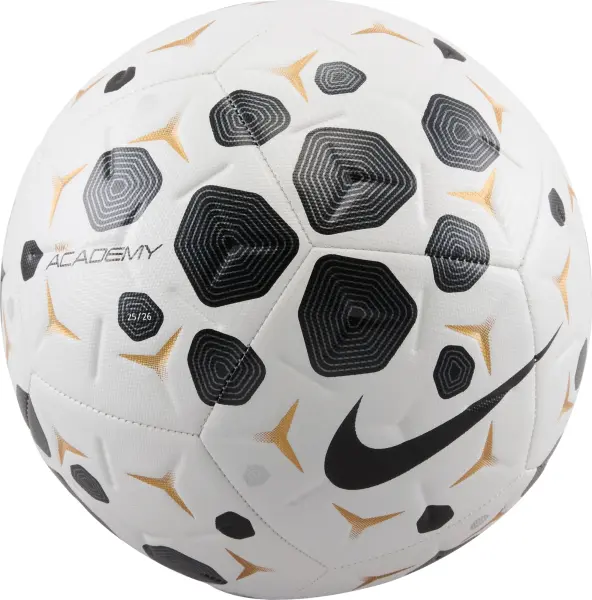 Футбольний м'яч Nike ACADEMY біло-чорно-золотий Розмір 5 HV4386-100