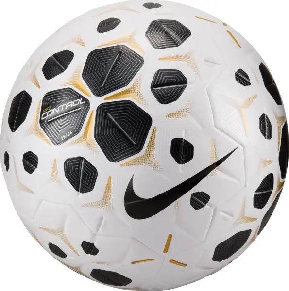 Футбольний м'яч Nike CONTROL біло-чорно-золотий Розмір 5 HV4395-100