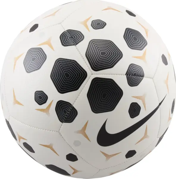Футбольный мяч Nike PITCH бело-черно-золотой Размер 3 HV6249-100