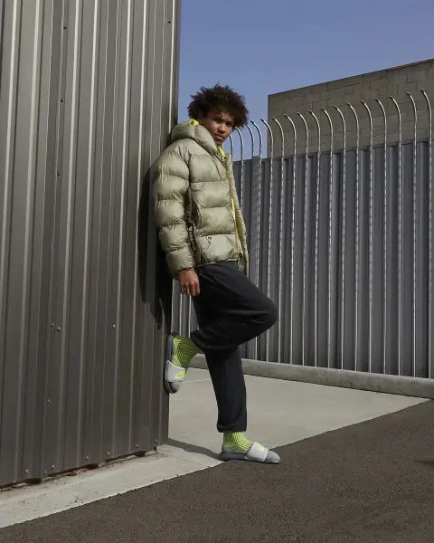 Шльопанці Nike VICTORI ONE SLIDE сіро-лаймові CN9675-011