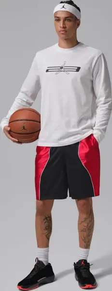 Шорти Nike JORDAN SPORT DRI-FIT Y2K червоно-чорно-білі IF3541-013