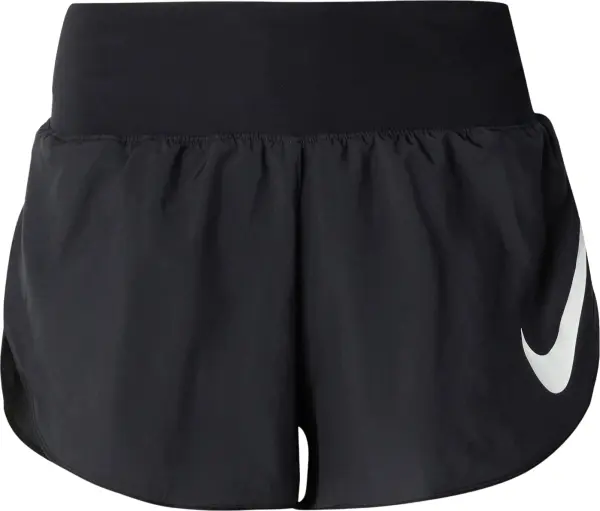 Шорти для бігу жіночі NIKE TEMPO FLOW SWOOSH DRI-FIT MID-RISE BRIEF-LINED чорні IF1473-010