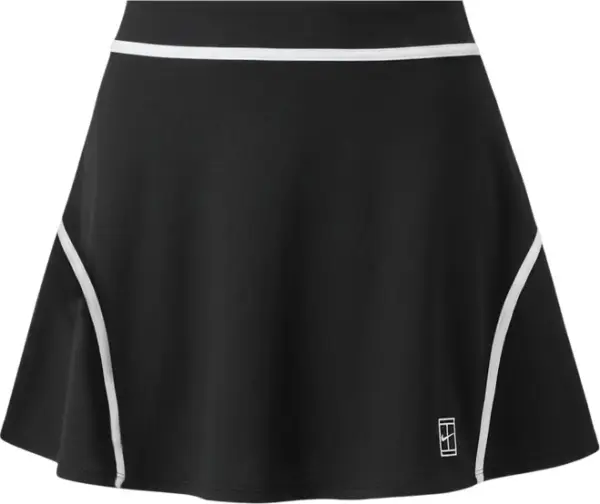 Спідниця для тенісу жіноча Nike COURT ADVANTAGE DRI-FIT HIGH-WAISTED чорно-біла II3624-010