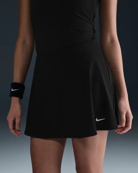 Спідниця для тенісу жіноча Nike VICTORY DRI-FIT FLOUNCY чорна FD6528-010