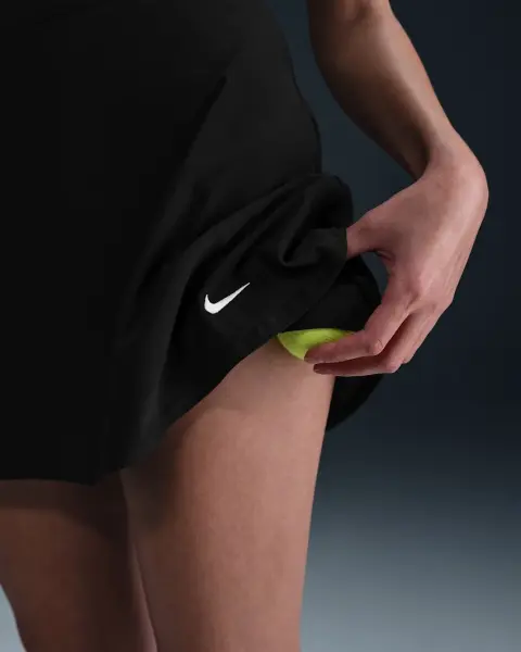 Спідниця для тенісу жіноча Nike VICTORY DRI-FIT FLOUNCY чорна FD6528-010