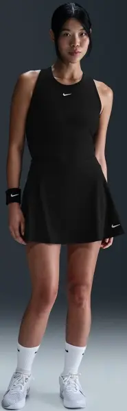 Спідниця для тенісу жіноча Nike VICTORY DRI-FIT FLOUNCY чорна FD6528-010