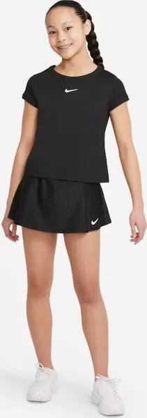 Юбка для тенниса подростковая Nike COURT DRI-FIT VICTORY черная CV7575-010