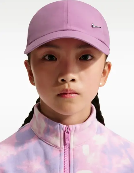 Бейсболка підліткова Nike DRI-FIT CLUB UNSTRUCTURED METAL SWOOSH рожева FB5064-503
