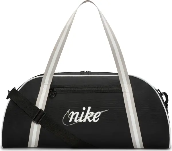 Сумка спортивна жіноча Nike GYM CLUB TRAINING RETRO 24L чорно-бежево-біла DH6863-014