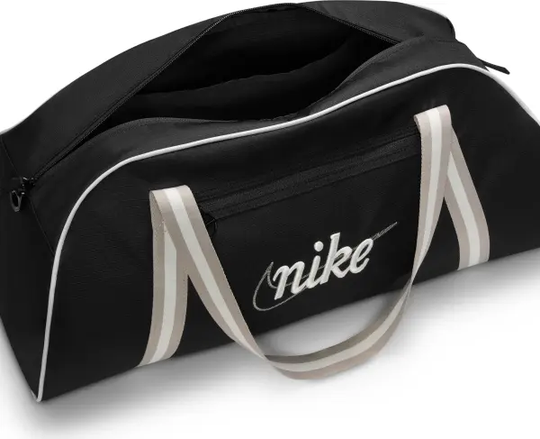 Сумка спортивна жіноча Nike GYM CLUB TRAINING RETRO 24L чорно-бежево-біла DH6863-014