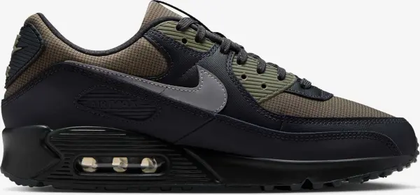 Кроссовки Nike AIR MAX 90 черно-оливково-зеленые IQ0291-060