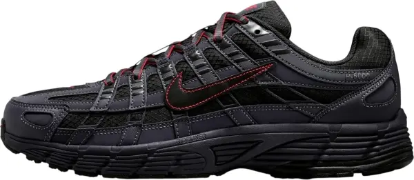 Кроссовки Nike P-6000 SE темно-серо-черно-красные IQ6590-001