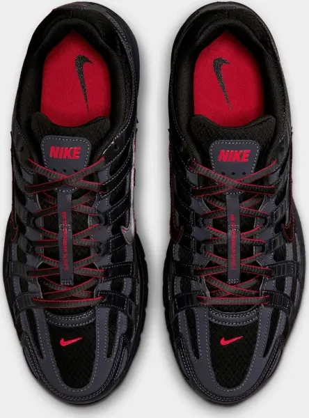 Кроссовки Nike P-6000 SE темно-серо-черно-красные IQ6590-001