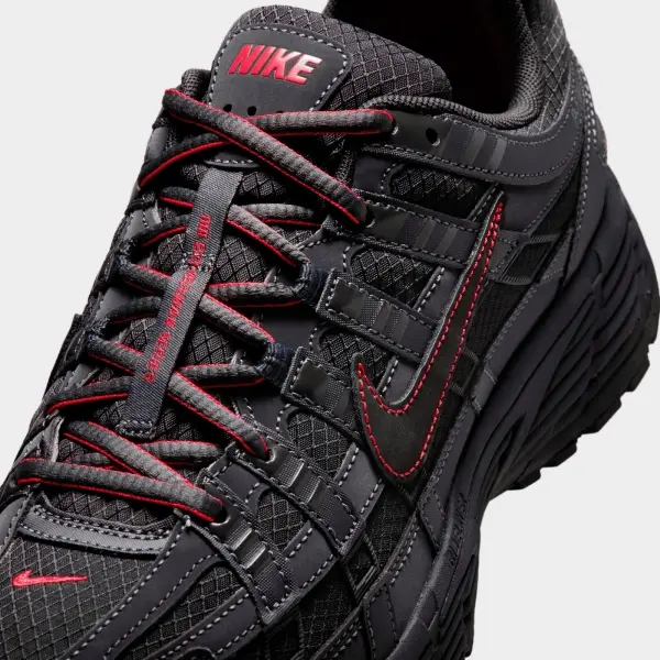 Кроссовки Nike P-6000 SE темно-серо-черно-красные IQ6590-001