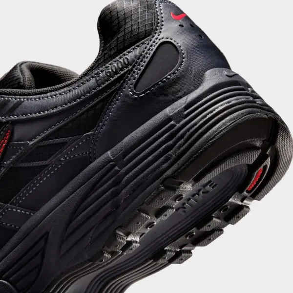 Кроссовки Nike P-6000 SE темно-серо-черно-красные IQ6590-001