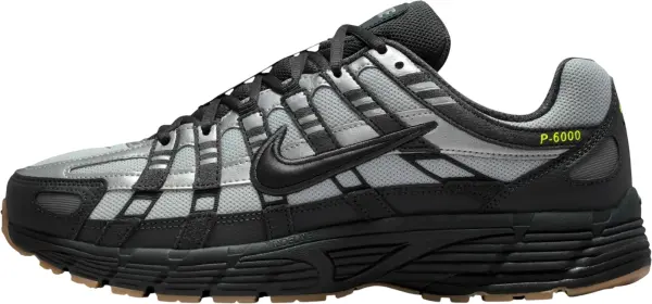 Кроссовки Nike P-6000 серебряно-черно-лаймовые IQ0577-025