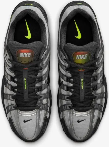 Кроссовки Nike P-6000 серебряно-черно-лаймовые IQ0577-025