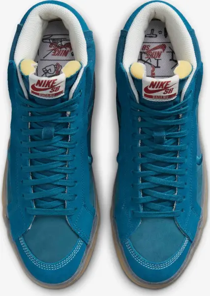 Кеды Nike SB ZOOM BLAZER MID PREMIUM PLUS бирюзовые DV5468-300