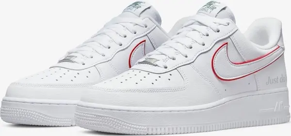 Кроссовки Nike AIR FORCE 1 LOW бело-красные DQ0791-100