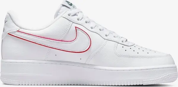 Кроссовки Nike AIR FORCE 1 LOW бело-красные DQ0791-100