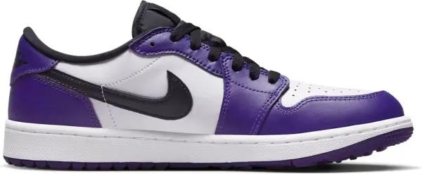Кроссовки Nike AIR JORDAN 1 LOW G фиолетово-бело-черные DD9315-105