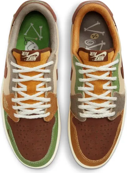 Кросівки Nike AIR JORDAN 1 RETRO LOW OG різнокольорові DZ7292-200