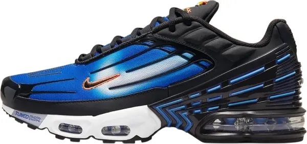 Кросівки Nike AIR MAX PLUS 3 синьо-чорно-жовтогарячі DR8588-400
