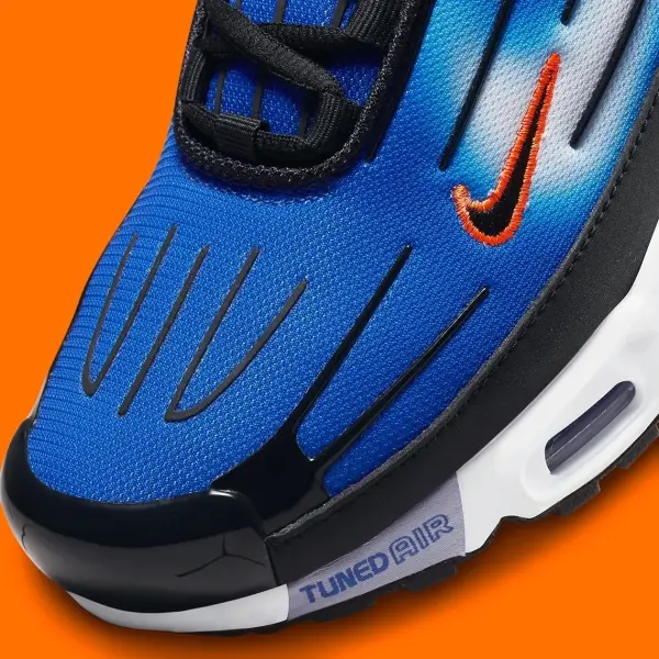 Кросівки Nike AIR MAX PLUS 3 синьо-чорно-жовтогарячі DR8588-400