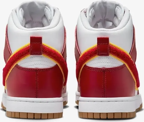 Кроссовки Nike DUNK HI RETRO UNIVERSITY красно-белые DR8805-101