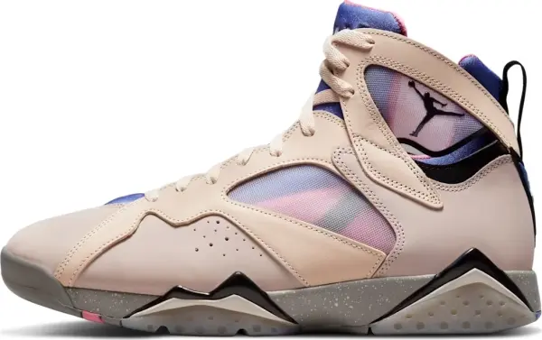 Кроссовки Nike JORDAN AIR 7 RETRO SE бежево-фиолетово-розовые DJ2636-204