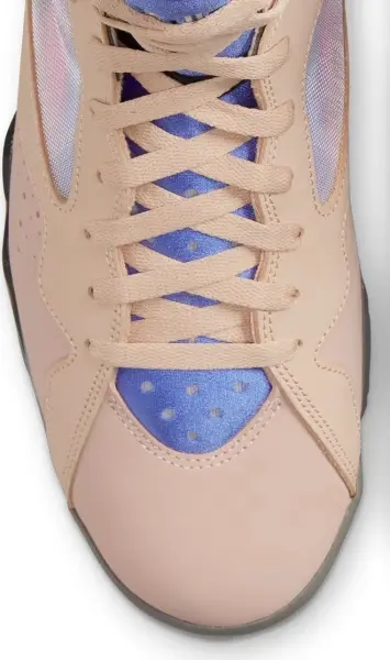 Кроссовки Nike JORDAN AIR 7 RETRO SE бежево-фиолетово-розовые DJ2636-204